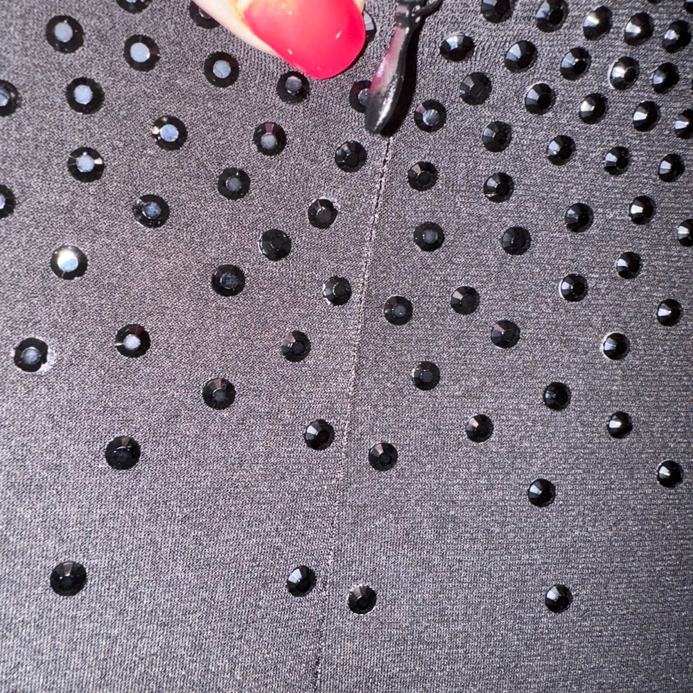 Calvin Klein Black Dressy Dress Keyhole Opening & Sparkle SIZE: 20 #CL - Picture 9 of 10